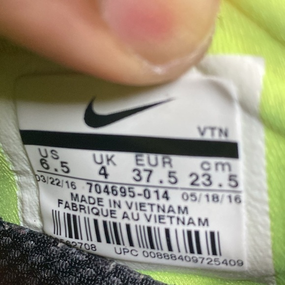 Nike Free TR Fit 5 Women’s Running Sneakers “Black White Gray Volt” - Picture 17 of 17